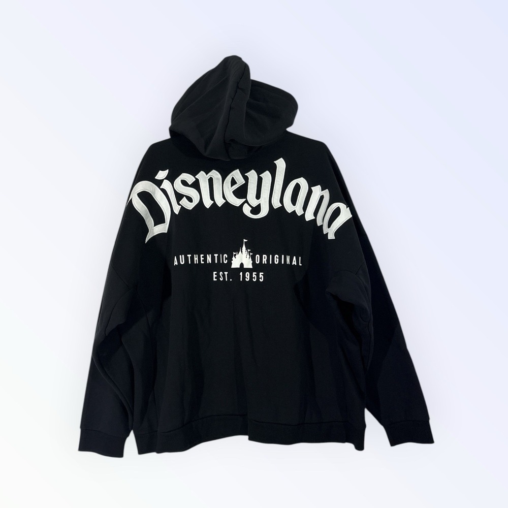 Disney Parks DISNEYLAND Logo Zip Hoodie Black XXL